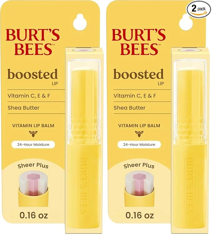 Top-Quality Burt’s Bees Boosted Lip Balm Sheer Plus Vitamin Lip Balm Nourishing Vitamin C Casual
