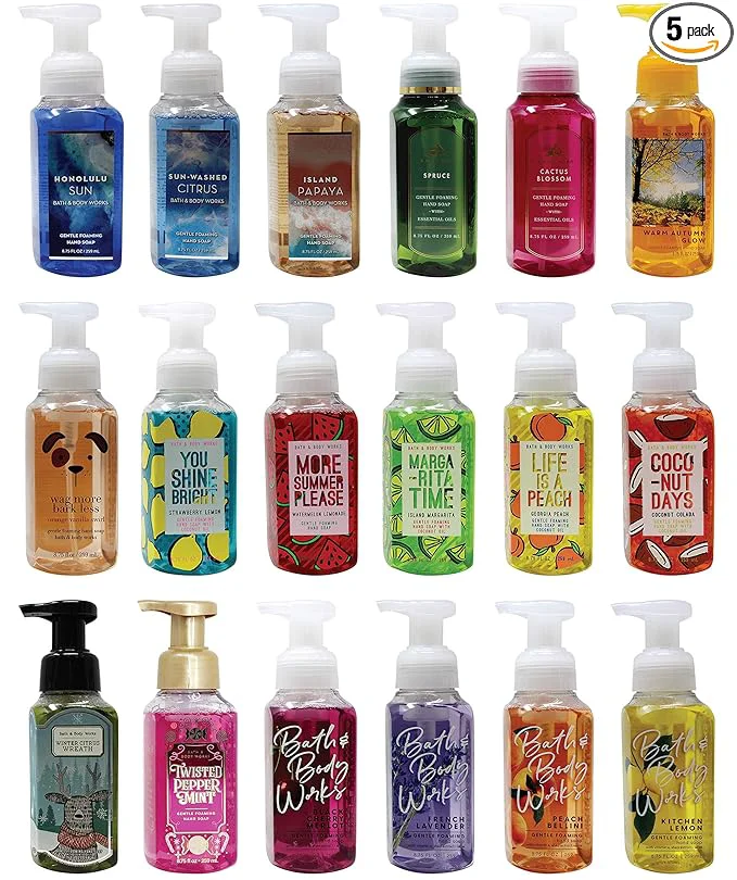 Minimalist Bath Body Works Assorted 5 Pack Gentle Foaming Hand Soap Comfortable