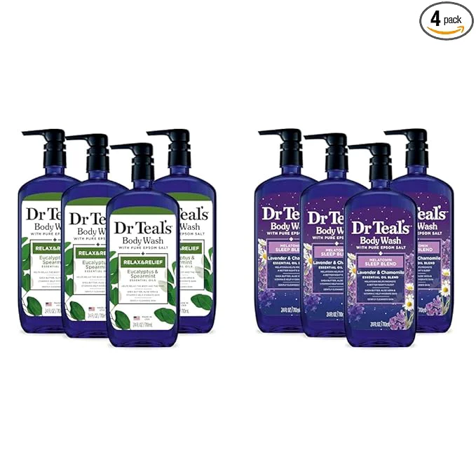 Crafted Dr Teal’s Body Wash with Pure Epsom Salt Relax Relief with Eucalyptus Expertly Made