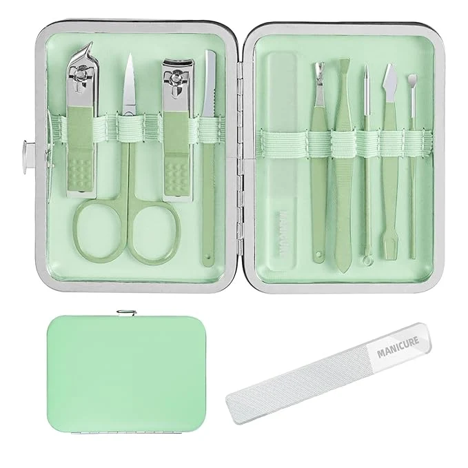 Certified 10 in 1 Manicure kit Personal Care Men’s Accessories Professional Nail Kit Verified