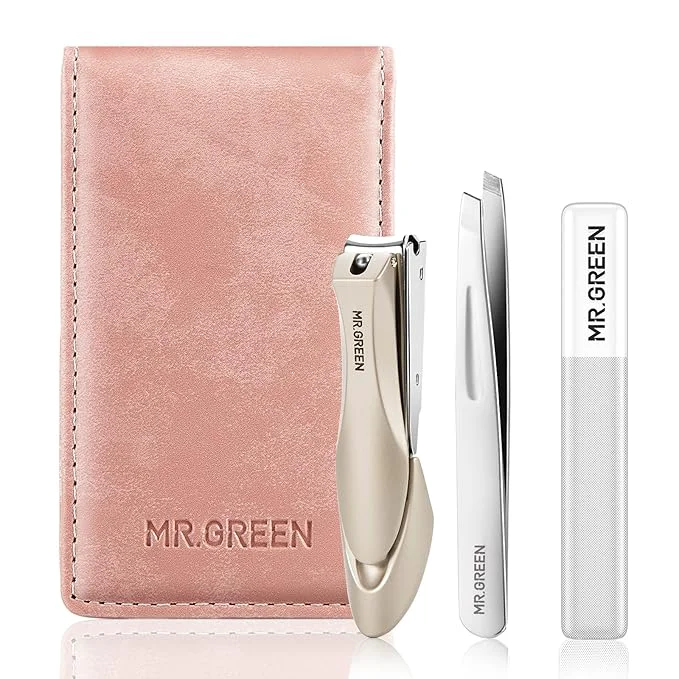 Stylish MR.GREEN Nail Clipper 3Pcs Set Stainless Steel Manicure Pedicure Set Official