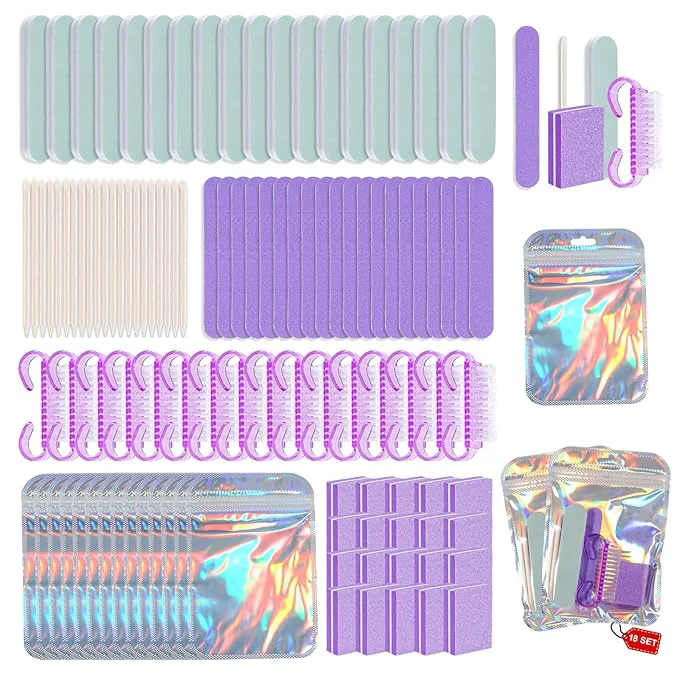 Proven Disposable Manicure Kit Professional 18 Set Press On Nail Tool Kit Modern