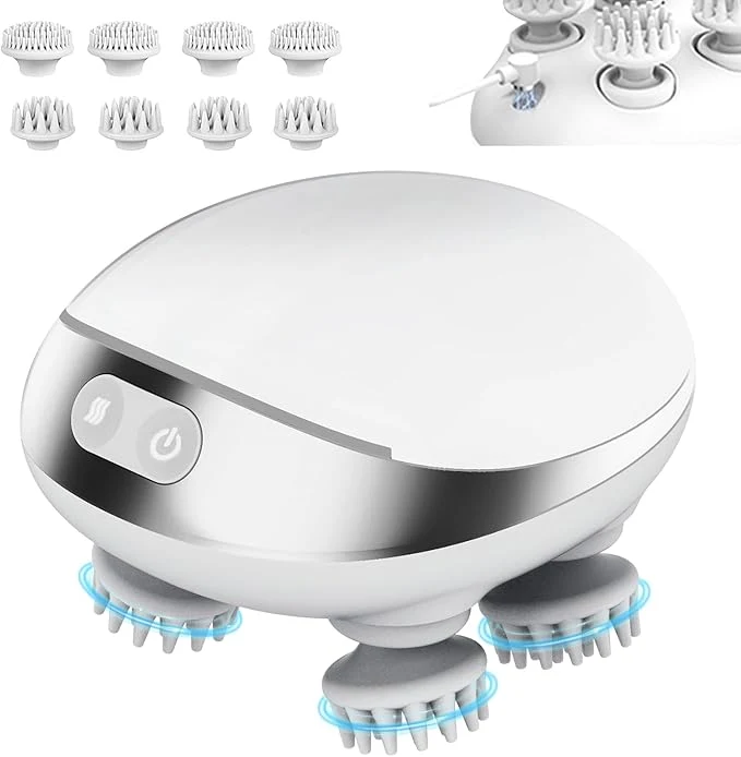 Carefully Designed MOUNTRAX 5 in 1 Electric Scalp Massager Portable Heated Head Hair Massager Premium Material