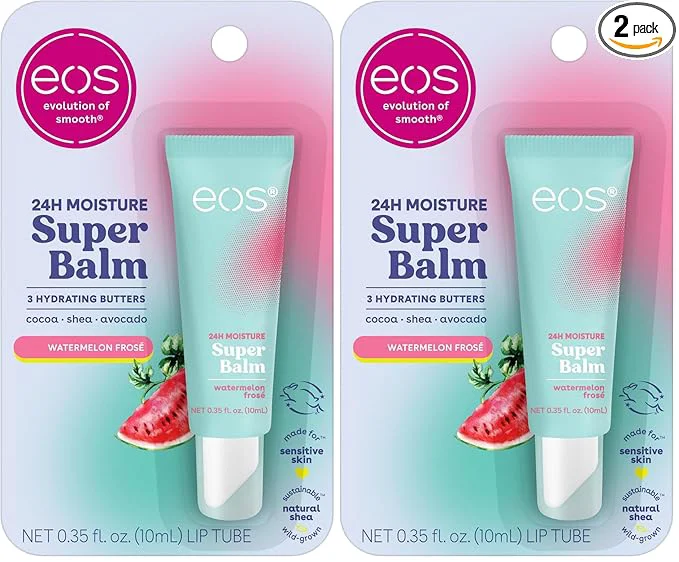 Stylish eos Lip Balm 24H Moisture Super Balm Sensitive Skin Watermelon Frosé Lip Soft