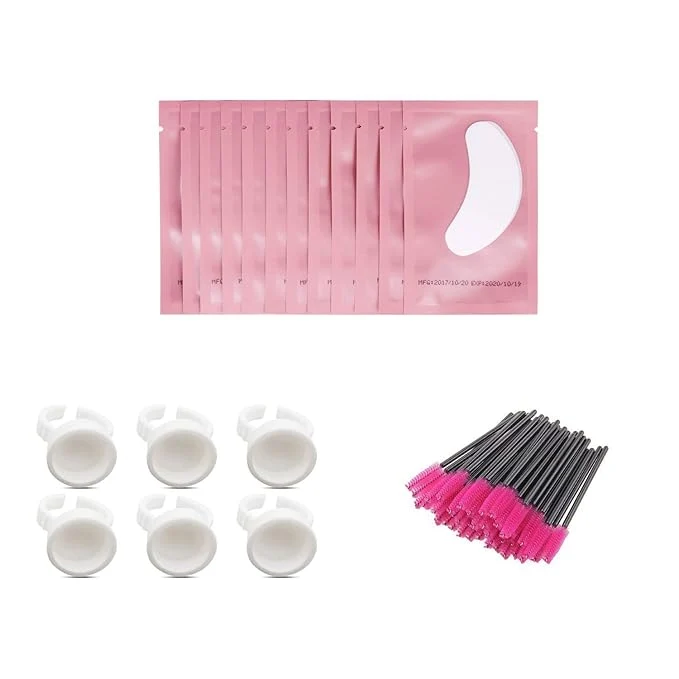 Optimized 3×100 Packs- Lint Lash Extension Eye Gel Patches Glue Rings Holder Refined