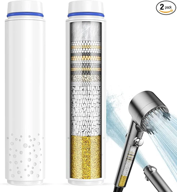 Quality Upgraded Shower Filter for Handheld Shower Head 2 Pack Stage Environmentally Friendly