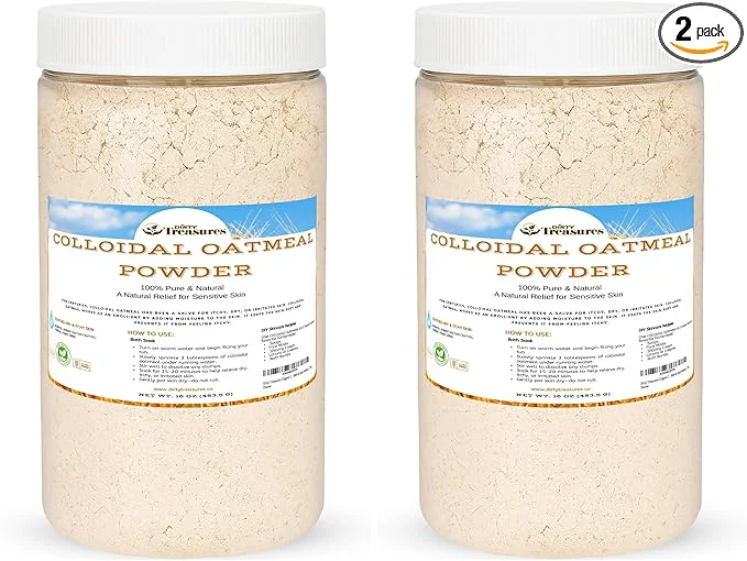 Exceptional Dirty Treasures Colloidal Oatmeal Bath Eczema Itchy Skin Relief Baby-Safe Verified