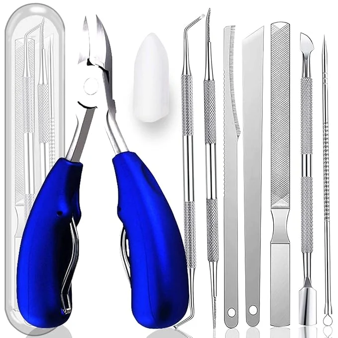 Stylish 10-Pack Ingrown Toenail Tools Stainless Steel Foot Nail Tools Heavy Duty Sharp Advanced