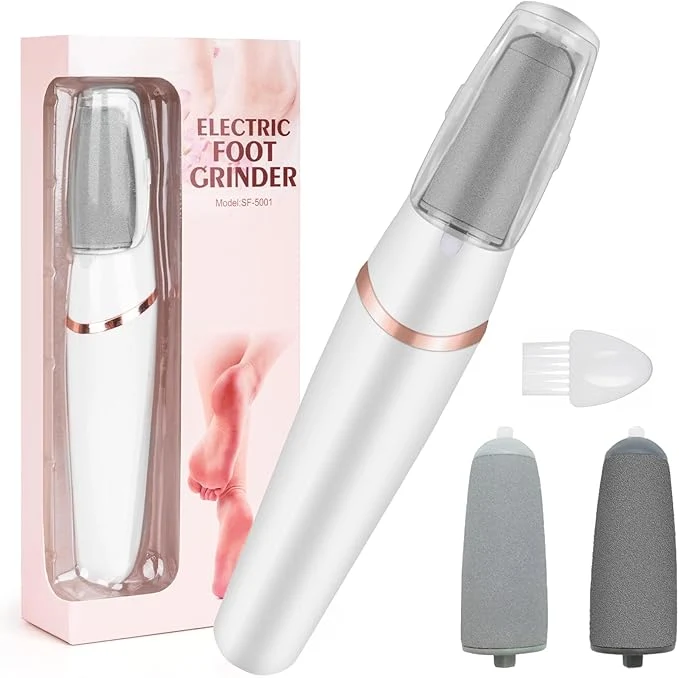 Carefully Designed Electric Foot File and Callus Remover Professional Pedicure Tools Verified