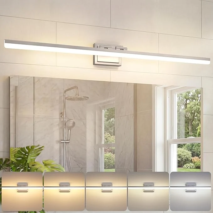 Secure VOLISUN Modern Bathroom Vanity Light 48 inch 40W Dimmable 5CCT Led Bathroom Excellent