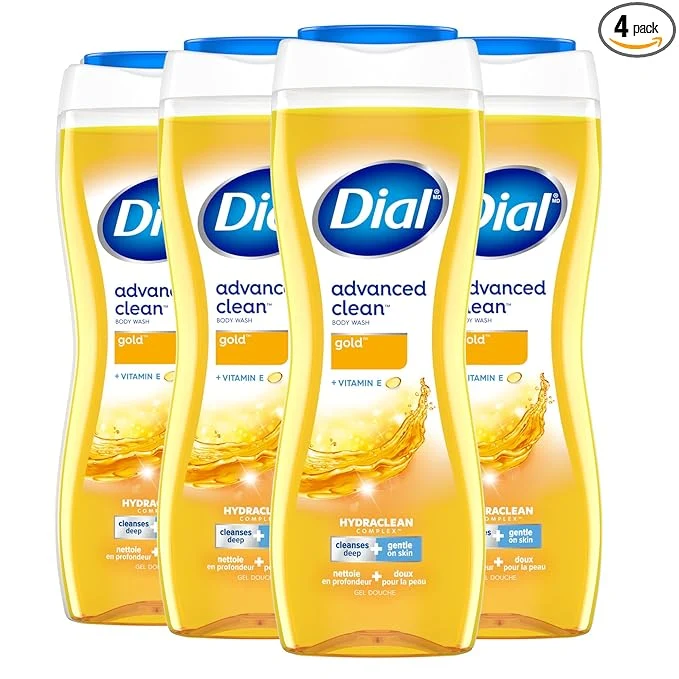 First-Class Dial Body Wash Advanced Clean Gold 16 Fl Oz Hydraclean Complex Vitamin E High-End