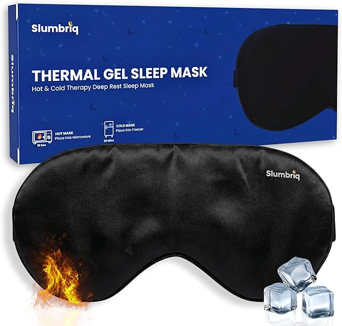 Exclusive Cooling Eye Mask for Sleeping – Reusable Hot Cold Gel Eye Mask Advanced