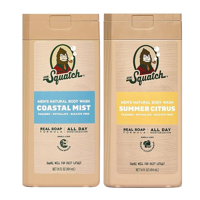 Dependable Dr. Squatch Natural Men’s Body Wash Shower Gel World-Class