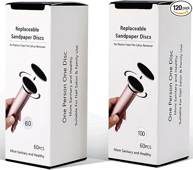 High-Grade 120pcs Replaceable Sandpaper Refill Discs Luxury