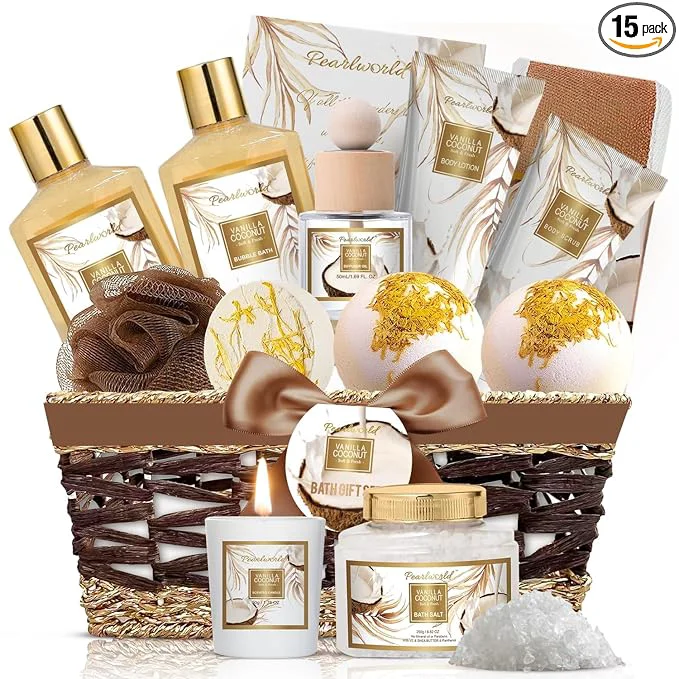 Lightweight Valentine’s Day Gifts Basket for Women Bubble Bath Diffuser Oil Scented Safe
