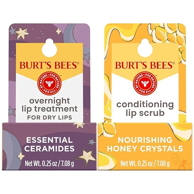 Artisan Burt s Bees Conditioning Lip Scrub and Overnight Intensive Lip Treatment Advanced