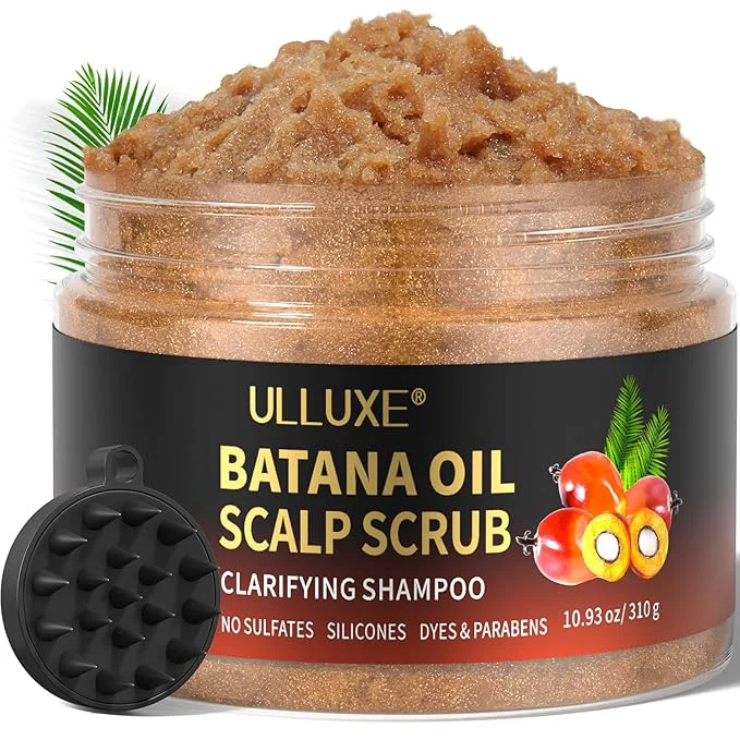 Luxury Scalp Scrub Batana Oil Scalp Exfoliator 2-in-1 Clarifying Shampoo Next-Generation