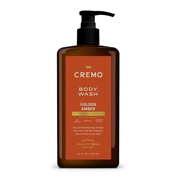 Functional Cremo Rich-Lathering Golden Amber Body Wash Safe
