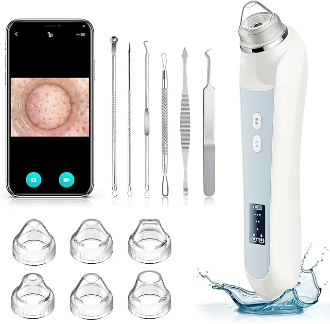 Crafted Facial Pore Blackhead Remover Vacuum 1080P Camera Blackhead Remover 20x Zoom Genuine