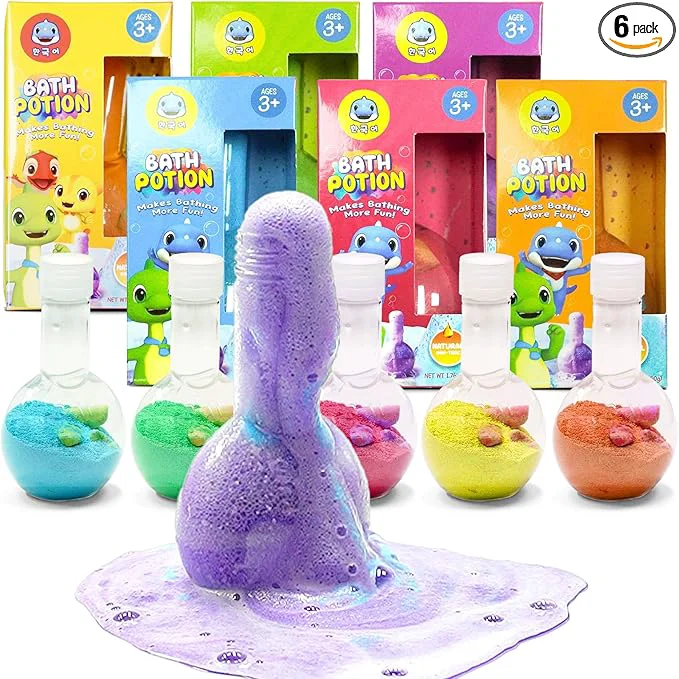 Powerful SWCANDY Bath Toys Kids Bath Bomb Potion Easter Basket Stuffers Essentials Safe