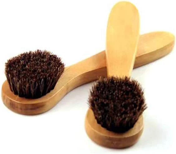 Top-Quality Facial Cleansing Brush Wood Handle Soft Horsehair Natural Bristles Face Brush Selected