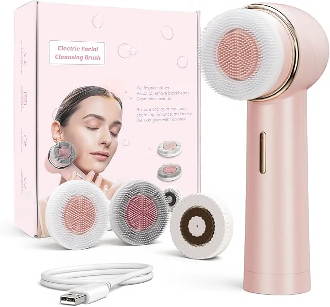 Crafted Electric Facial Cleansing Brush Reusable