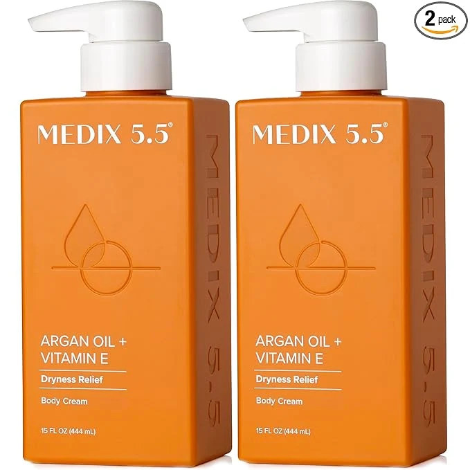 High-End Medix 5.5 Argan Oil Vitamin E Cream Anti Aging Skin Care Moisturizer Body High-Performance