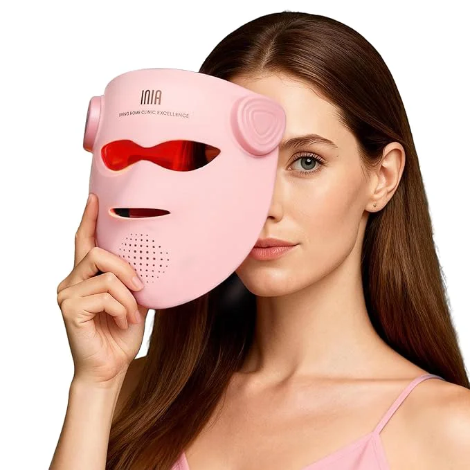 Authentic INIA Glow 4D Wireless Red Light Therapy Mask Solid