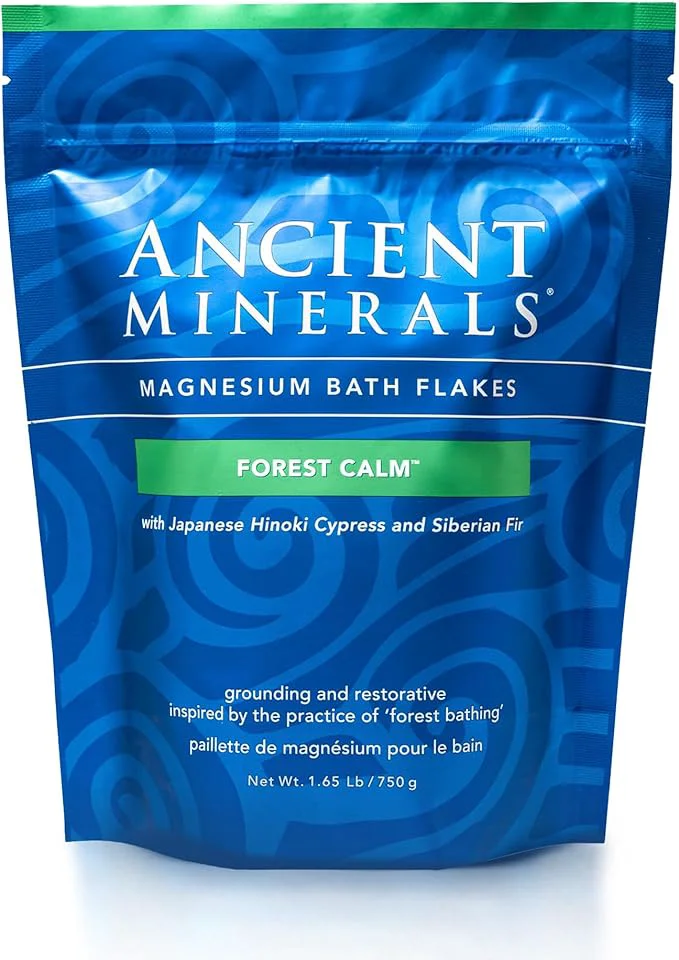Quality Ancient Minerals Magnesium Bath Flakes Forest Calm Healthy