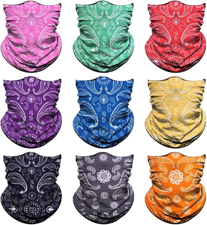 Convenient Venswell Neck Gaiter Face Mask Men Women Seamless Bandana Rave Face Cover Fast