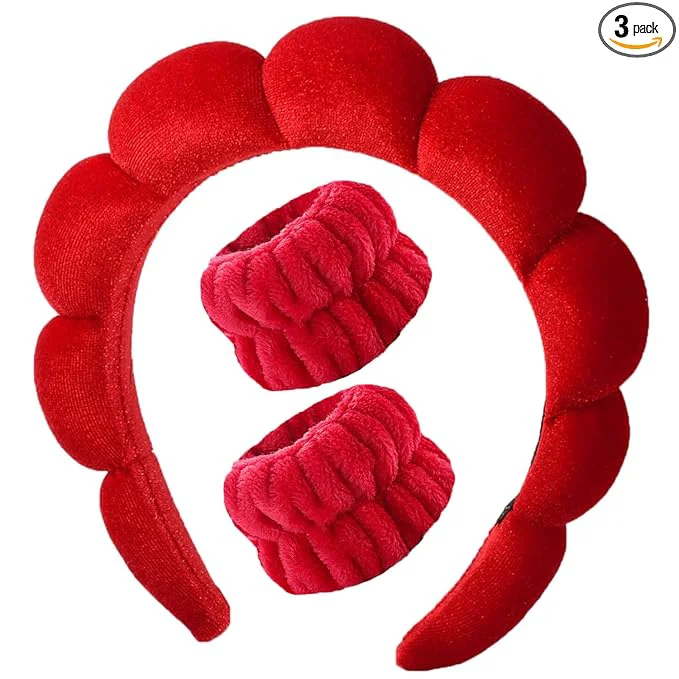 Dependable Luckybear Spa Headband for Washing Face Velvet Makeup Headband Comfortable