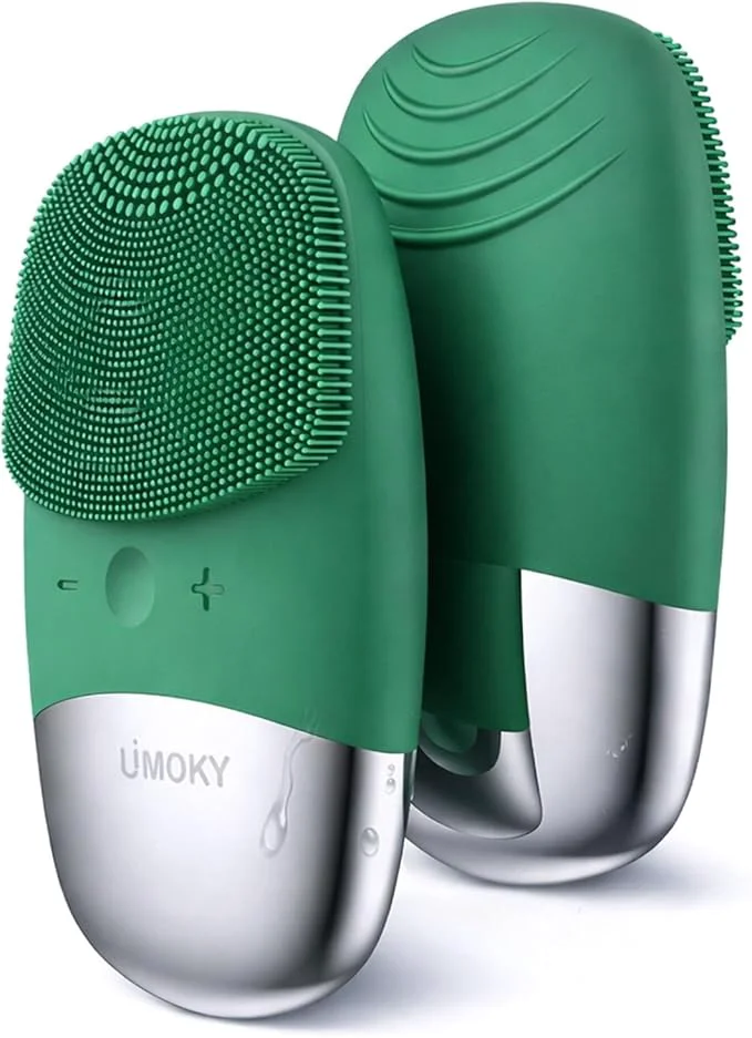 Elegant Facial Cleansing Brush 3-in-1 Electric Silicone Face Scrubber Vibrating Premium