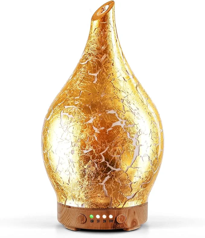 High-End Porseme Essential Oil Diffuser Glass Aromatherapy Ultrasonic Humidifier Secure