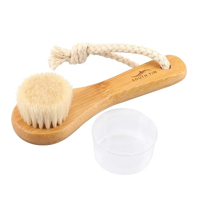 Quality Facial Cleansing Brush Natural Horsehair Exfoliator Face Body Brush Wooden Modern