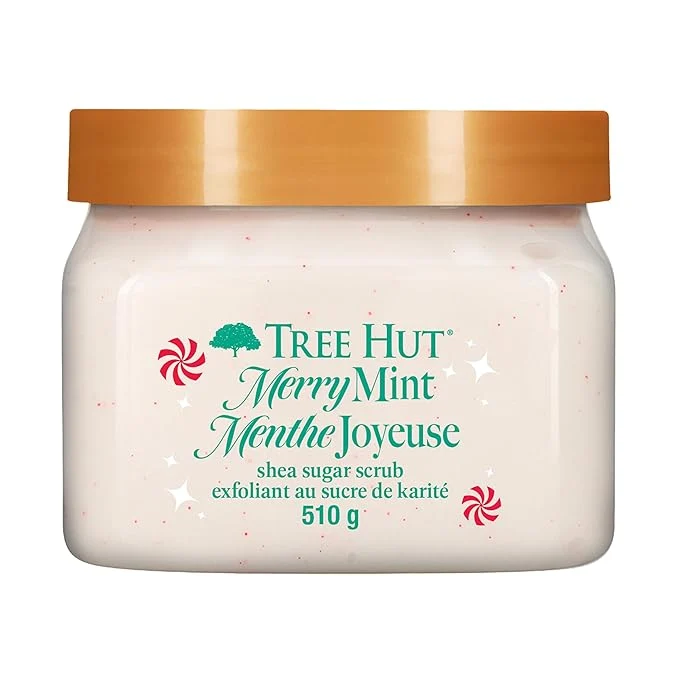 Durable Tree Hut Merry Mint Shea Sugar Scrub Exfoliating Hydrating Moisturizing Innovative