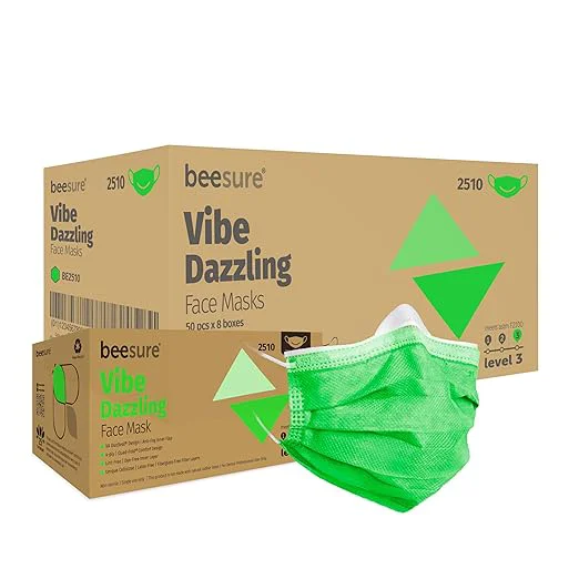 Elite BeeSure Vibe Face Masks Dazzling Green Proven