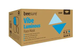 Environmentally Friendly BeeSure Vibe Face Masks Luminous Blue Premium