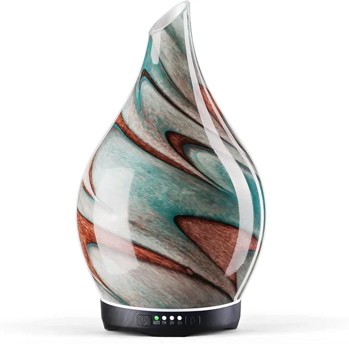 Fast Porseme 280ml Essential Oil Diffuser Glass Color Changing Aroma Air Diffusers Practical