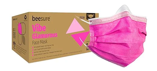 Powerful BeeSure Vibe Face Masks Glamorous Pink Elegant