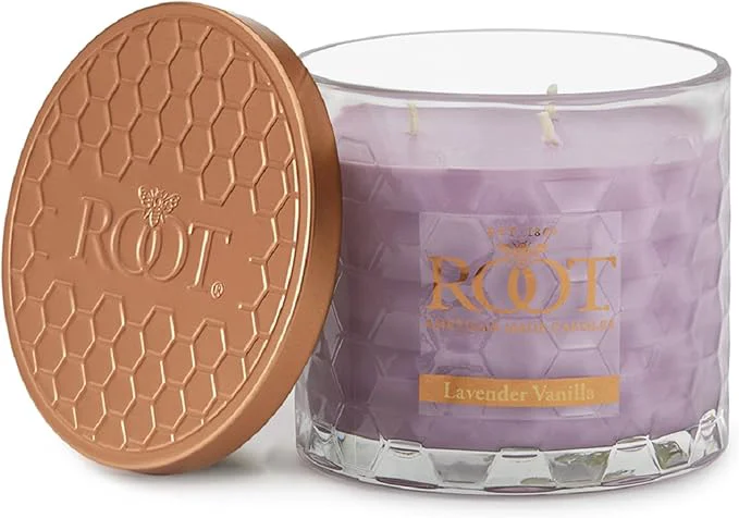 Next-Generation Root Candles Scented Candles Honeycomb Glass Premium Handcrafted Beeswax Blend Relaxed
