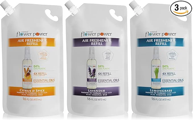 Advanced Natural Flower Power Air Freshener Spray Refills Original Design