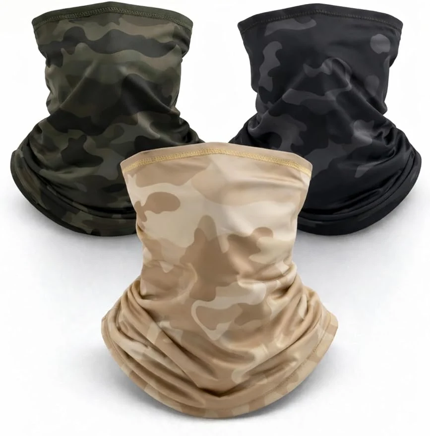 Breathable SATINIOR Summer Camo Neck Gaiter UV Protection Cooling Face Mask Sun Hood Enhanced