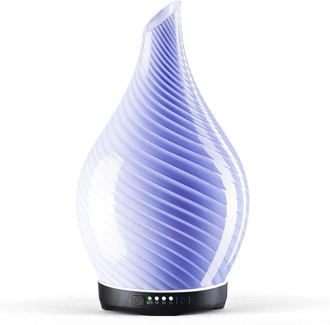 Responsible Porseme 280ml Essential Oil Diffuser Glass Color Changing Aroma Air Diffusers Minimalist