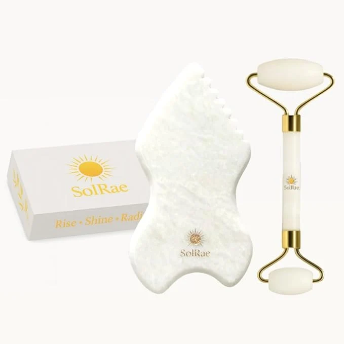 Sophisticated Gua Sha Bian Facial Stone With Jade Roller Gua Sha Facial Tool Kit to Lift Fine Crafted