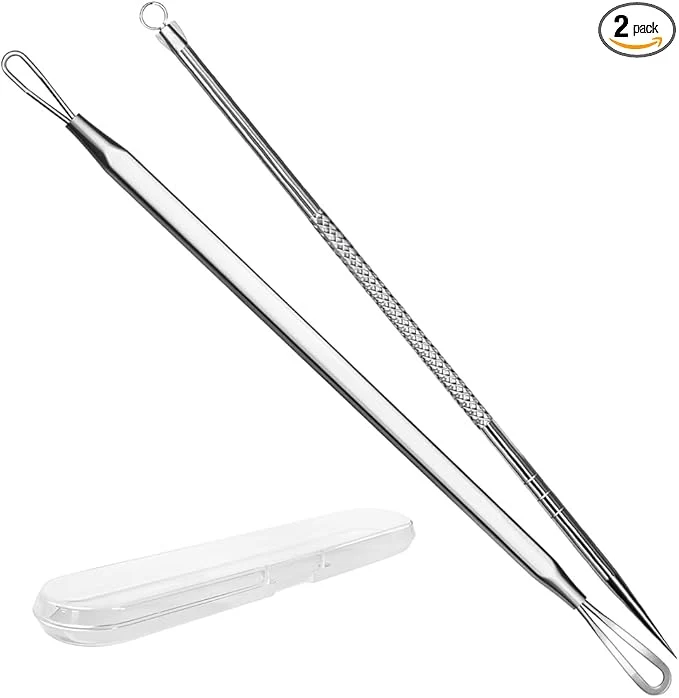 Fashionable Stainless Steel Blackhead Remover Pimple Extractor Pimple Popper Comedone Carefully Designed