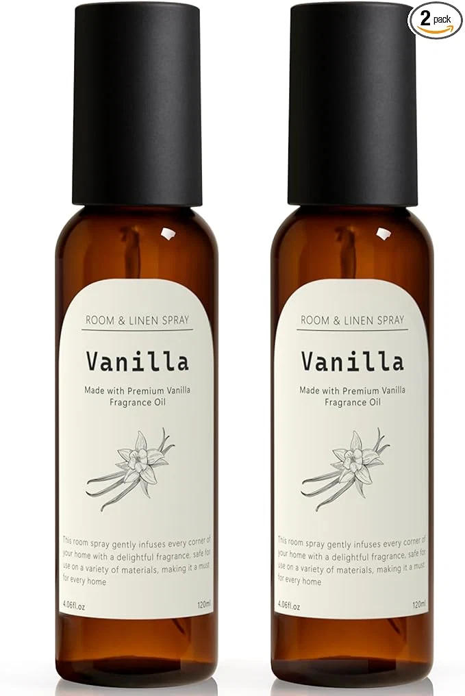 Contemporary Vanilla Fragrance Room Spray Long-Lasting Room Freshener Pure