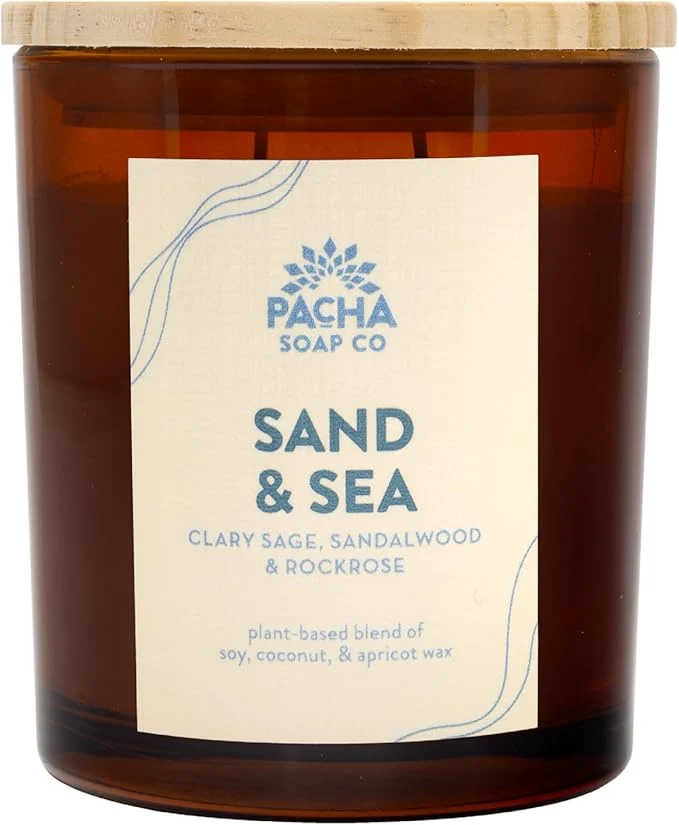 Prestigious PACHA SOAP Co. Sand Sea Candle 7 oz Top-Quality