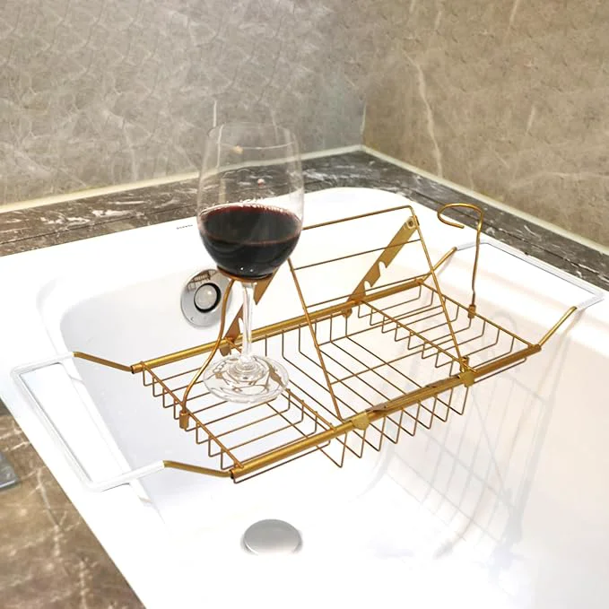 Safe PLKO Bathtub Tray Stainless Steel Shower Bathtub Caddy Tray Authentic