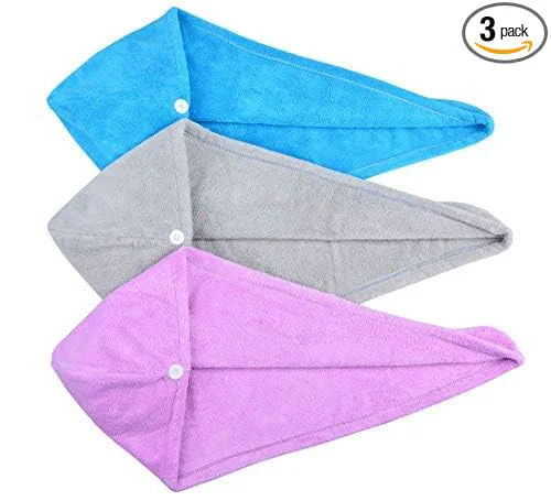 Minimalist HOPESHINE Women’s Soft Shower Hair Towel Twist Hair Turban Wrap Drying Cap First-Class