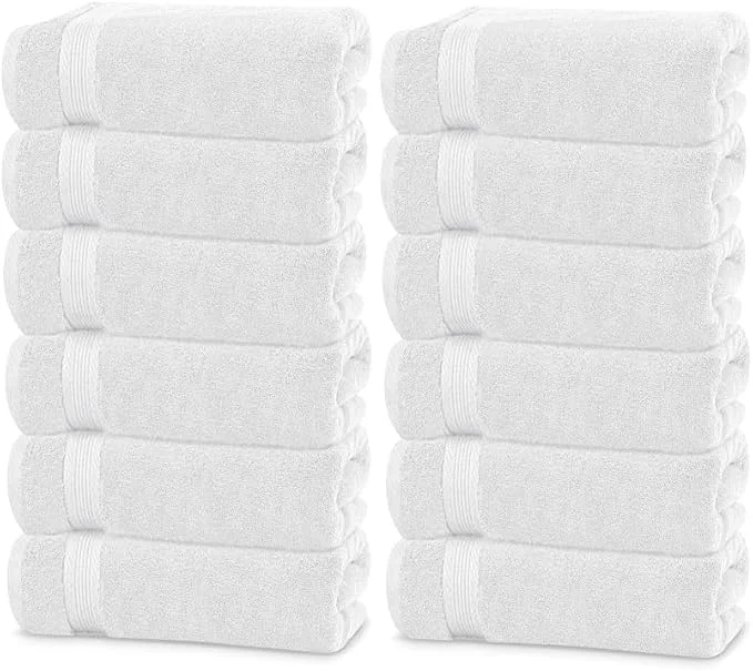 Safe Linteum Textile Supply Luxury Bath Towels Ring Spun Cotton Towel Green